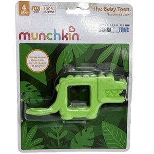 Munchkin Baby Toon Silicone Teething Spoon Alligator Green Feeding BPA Free